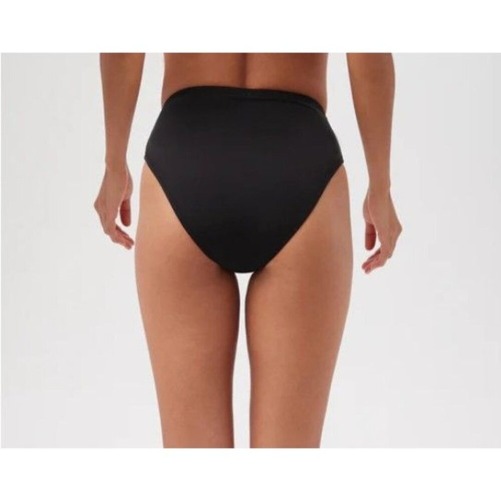 Trina Turk Monaco Pleated High-Waist Bikini Bottom NWT Beach Resort Swim Cruise - Picture 4 of 9